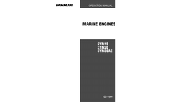 Yanmar - Model 2YM15 - Marine Engines - Brochure