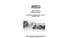 Model D41 - 9&#8243; Spacing Wheel Offset Harrows Brochure