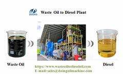 Can Waste oil distillation machine remove the odor and black color of plastic pyrolysis oil?