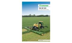 Krone - Model BiG M 500 - High Performance Mower Conditioner Brochure