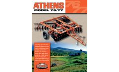 Athens - Model 76/77 - Double Offsets Disk Harrow -Brochure