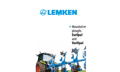 Lemken - Model Juwel 7 - Mounted Plough - Brochure