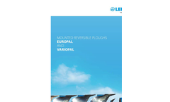 Lemken - Model Juwel 8 - Mounted Plough - Brochure