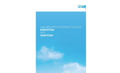 Lemken - Model Titan 18 - Semi Mounted Plough - Brochure
