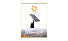 Greenshine - Model SPG-150  - Solar Power Generator - Cutsheet