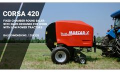 Mascar Corsa 420 Round Baler - Video