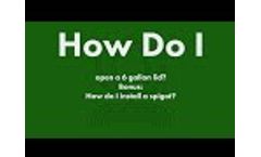 How do i Open the Lid on this General Hydroponics 6 Gallon Container? - Video