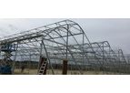 Gildan - Model V9.6 RP Series - Rack & Pinion Roof Ventilation Greenhouses