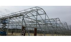 Gildan - Model V9.6 RP Series - Rack & Pinion Roof Ventilation Greenhouses