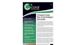 Pre-Com Cleaning & Treatment Services Datasheet
