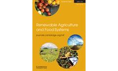 Renewable Agriculture and Food Systems