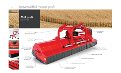 Tehnos - Model MU profi LW - Universal Flail Mower - Brochure