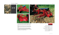 Tehnos - Model IK-1D - Single Row Sieve Potato Digger - Brochure