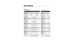 Farm King - Cultivators Brochure