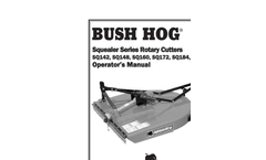 Bush Hog - Model BH310-2 - Single-Spindle Rotary Cutter  - Brochure