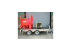 WRM - Model 850lt - Pan Mixer Diesel Drive on Trailer Chasis