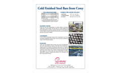 Cold Finished Steel Bars - Brochure