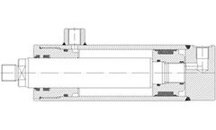 Strautmann Hydraulik - Model HZD1 series - Double-Action Hydraulik Cylinders 210 Bar