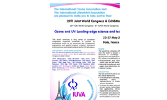 20th Ozone World Congress and 6th Ultraviolet World Congress Call for Papers