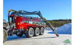 Tuote - Model Livakka - Centre-Mounted Pump Crane with Telescopic Arm