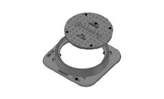 DomCast - Model 401.030 - Manhole Square Frame with Watertight Circular Cover