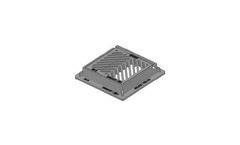 DomCast - Model 400.020 - Catchbasin Frame with Square Flat Grate