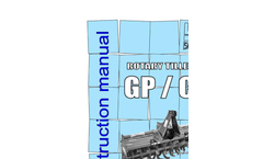 Sovema - Model RP-3 / RPC-3 - Fixed Rotary Tiller - Brochure