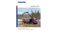 Komatsu Forest - Model 845 - Forwarder - Brochure