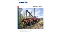 Komatsu Forest - Model 875 - Forwarder -Brochure