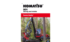 Komatsu Forest - Model 901 - Agile Thinning Harvester - Brochure
