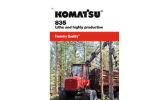 Komatsu Forest - Model 825TX - Forwarder - Brochure