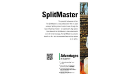 SplitMaster - Model 30 - Professional Horizontal Log Splitter - Brochure