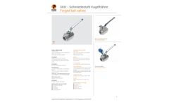 Pister - Model SKH - Forged Steel Ball Valve- Brochure