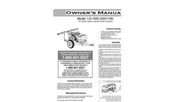 LC-1500 - 15 Gallon Lawn & Garden Trailer Sprayer Brochure
