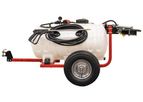 FIMCO - Model TRL-45-12V-4 - 45 Gallon Lawn and Garden Trailer Sprayer with 2.4 GPM pump and 4 Nozzle Boom