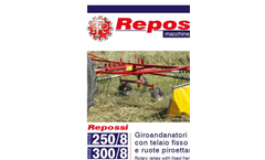 Repossi - Model 90/5XL - Mounted Rotary Hay Rake -  Brochure