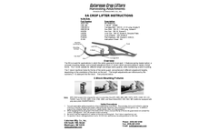 Gaterman - Model 8A - Crop Lifter for Downward Tilting Cutterbars - Manual