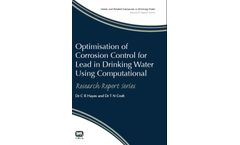 Optimisation of Corrosion Control for Lead in Drinking Water Using Computational Modelling Techniques