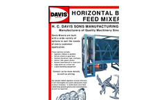 Davis - Model HD - Ribbon Mixers - Brochure