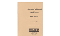 Hoelscher - Model 100, 110, 200, & 210 - Accumulated Bales Fork Brochure