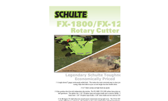 Schulte - Model FX-1800 - Rotary Cutter Brochure
