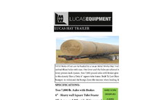 Lucas - Heavy Duty Hay Trailer - Brochure