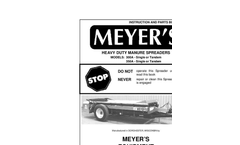 Model M 350 - Single & Tandem Spreaders Brochure