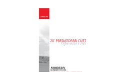 Modern - 20` Predatorrr Cutter Brochure