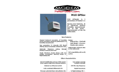 Meteomodem - Model M10 - Automatic Balloon Launcher System - Brochure
