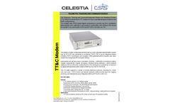  	Celestia - Model TT&C-IMBU - Integrated Modem and Baseband Unit - Brochure