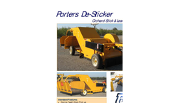 Porters - De-Sticker for Orchard Stick & Leaf Removal Datasheet