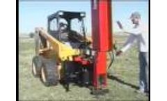 Post Driver Skid Loader Attachment - Video