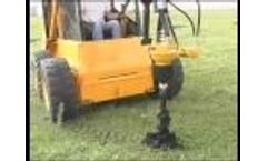 Post Hole Digger Skid Loader Attachment-Video