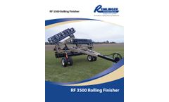 Remlinger - Model 3500 - Pull Type Rolling Finisher - Brochure